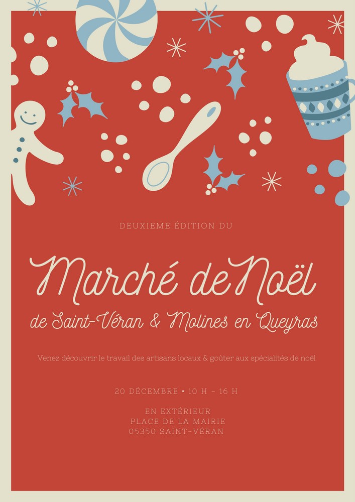 Affiche marché de noel